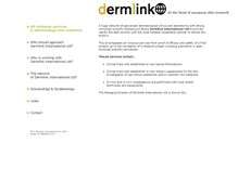 Tablet Screenshot of dermlinkinternational.com